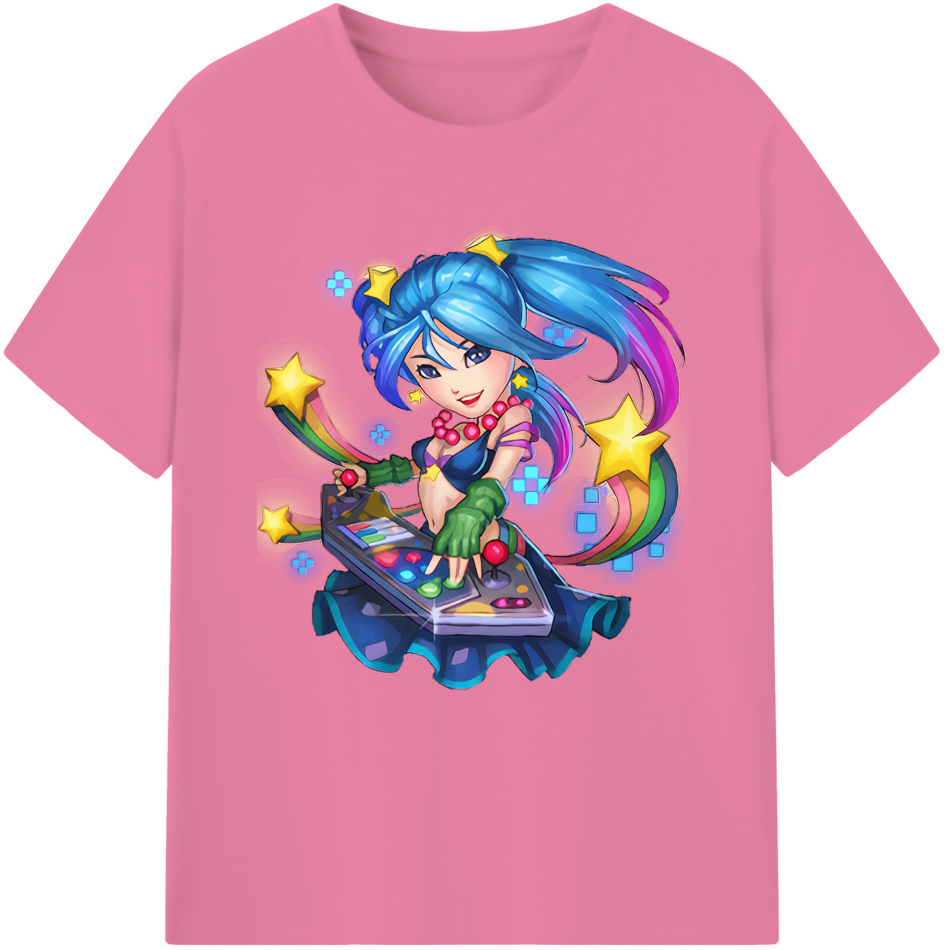 リーグ・オブ・レジェンド League of Legends LOL 綿100％半袖Tシャツ（フロントプリント）